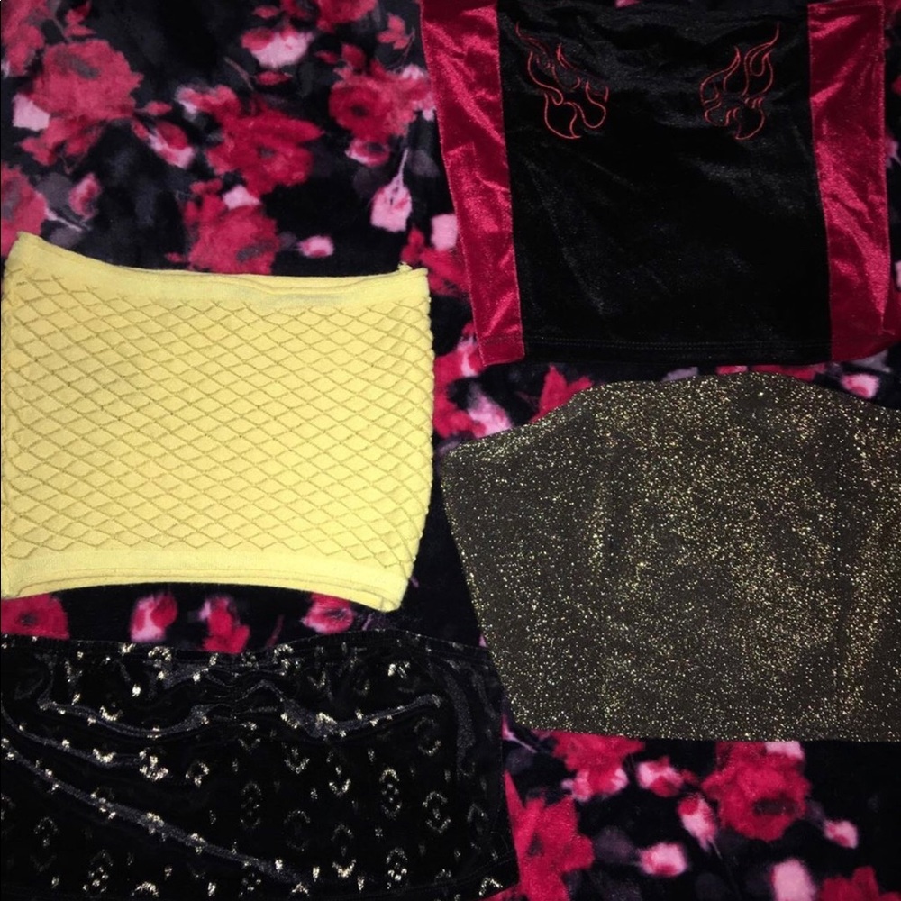 Assorted crop tops